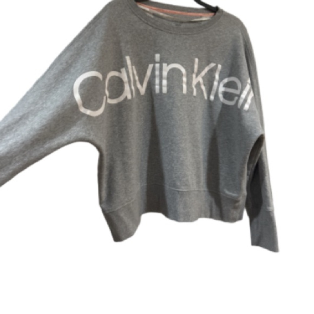 Calvin Klein Gray  crop Sweatshirt